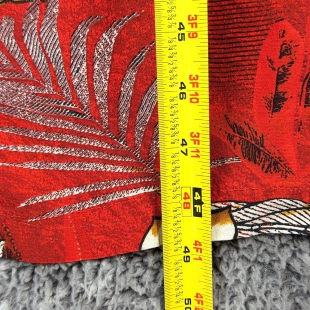 California Krush Women's 1X Red Safari Rayon Maxi Dress Giraffe Zebra Summer USA - Picture 13 of 16